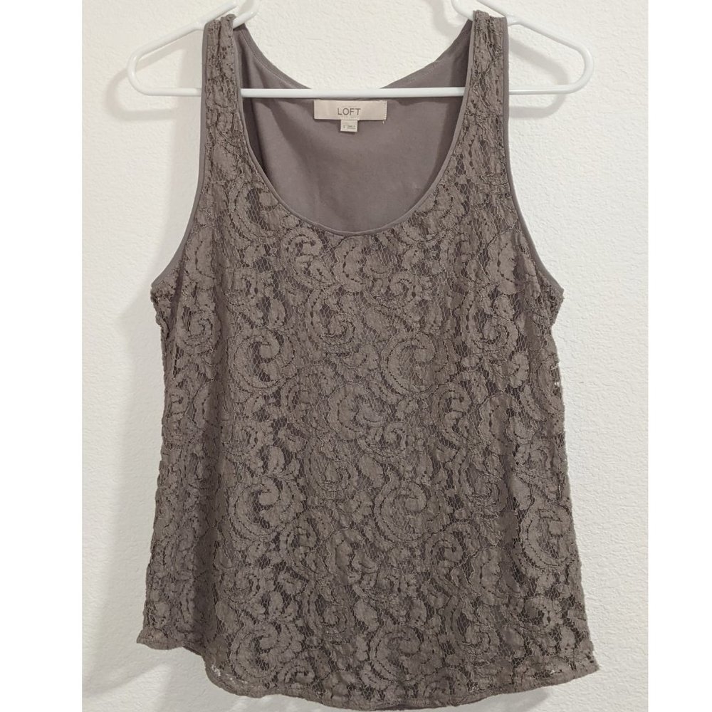 LOFT Lace Tank Sz S VGUC